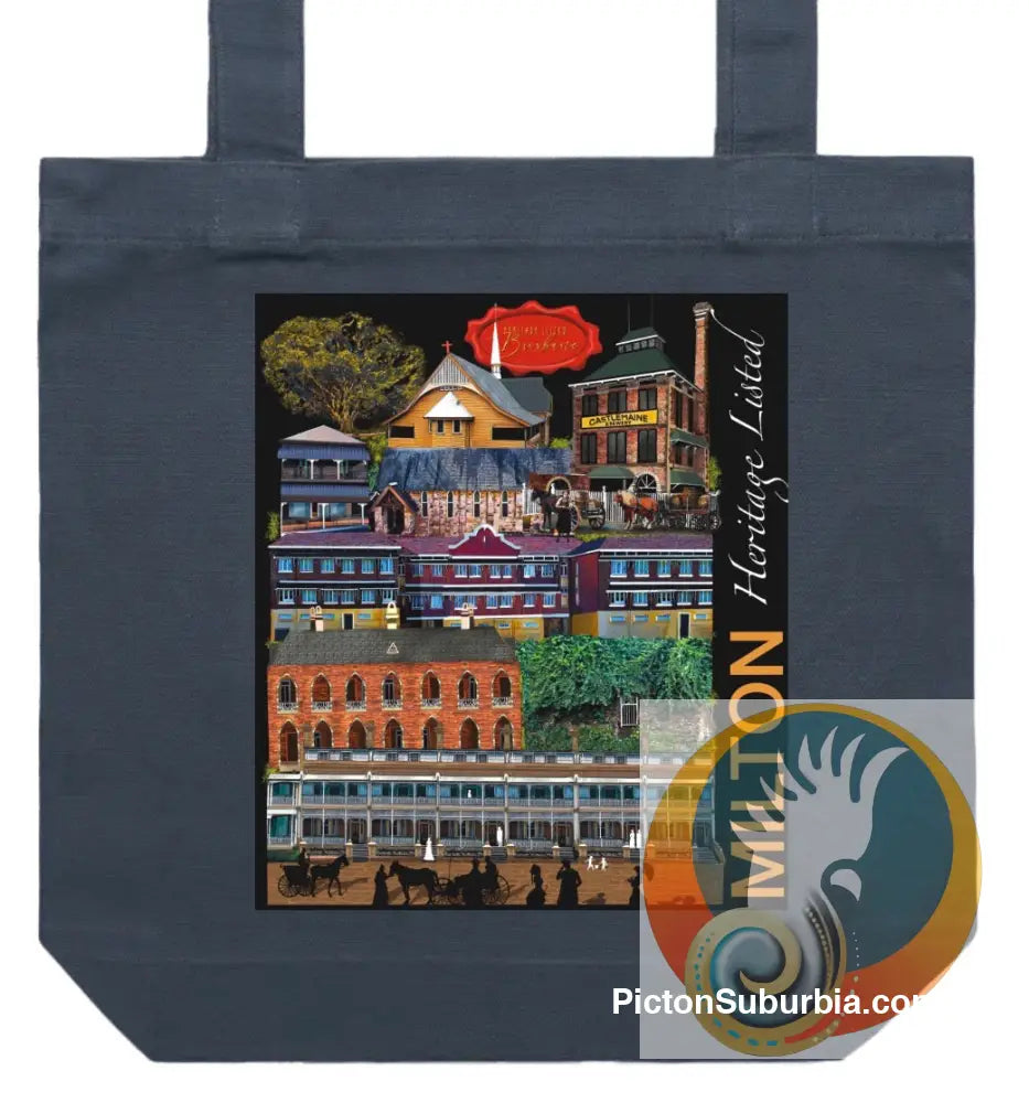 Milton Heritage Sites Tote - Petrol Blue - Physical good