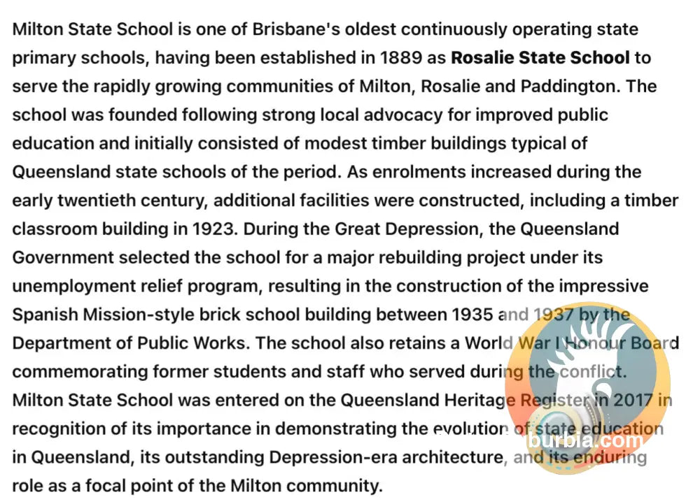 Milton State School- Greeting card Pack / Set of 5 - greeting Card