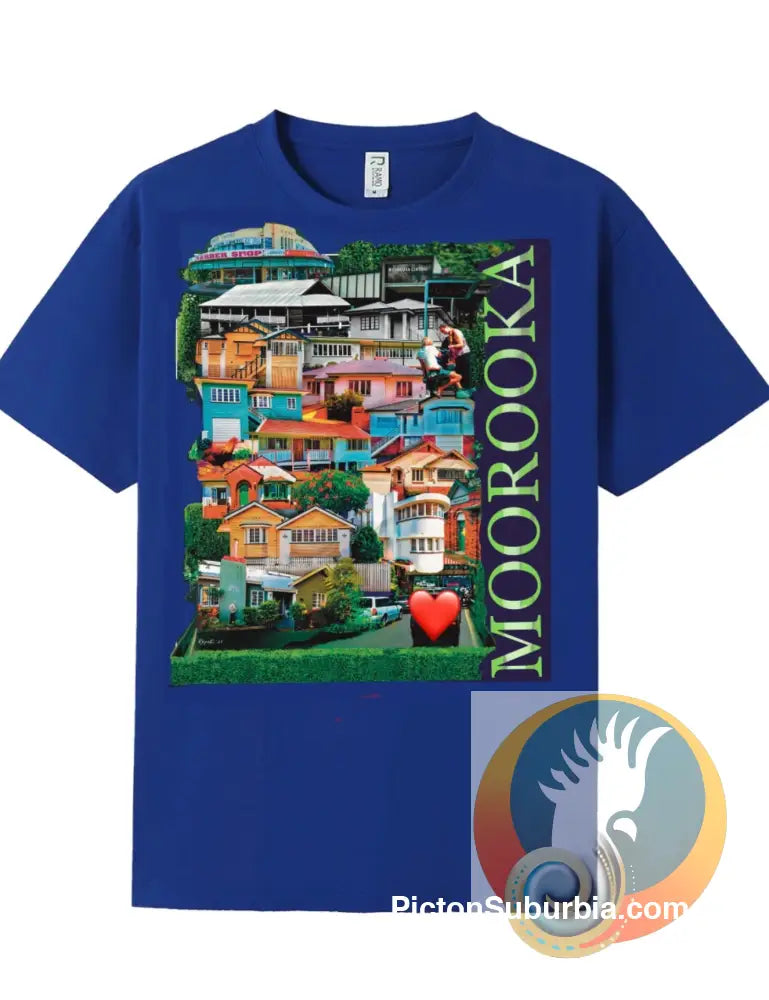 Moorooka: Suburb Tee - Royal / S - T-shirt