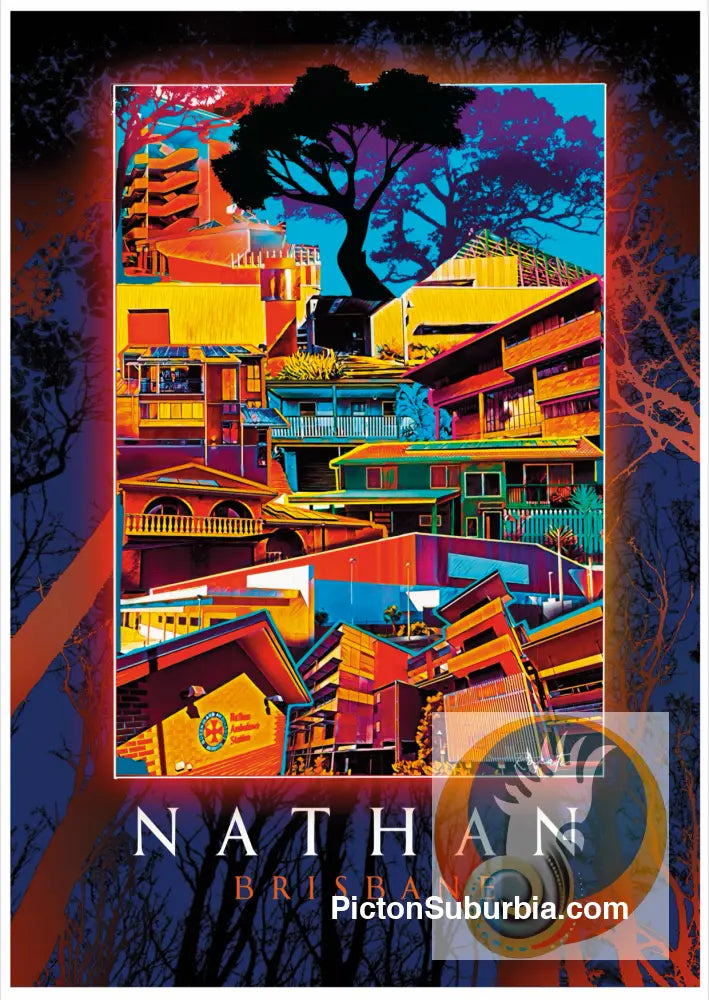 Nathan Suburb Postcard / Set of 5/ A6 or A5 / A6 Standard - Postcard