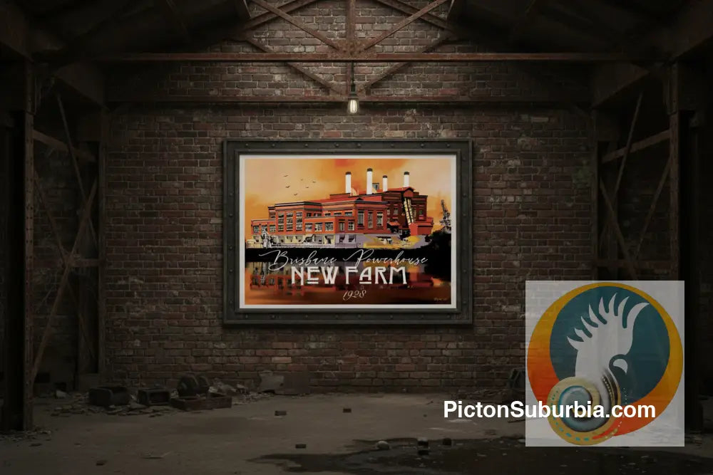 New Farm: Brisbane Powerhouse 1928 - Art print - Art Print