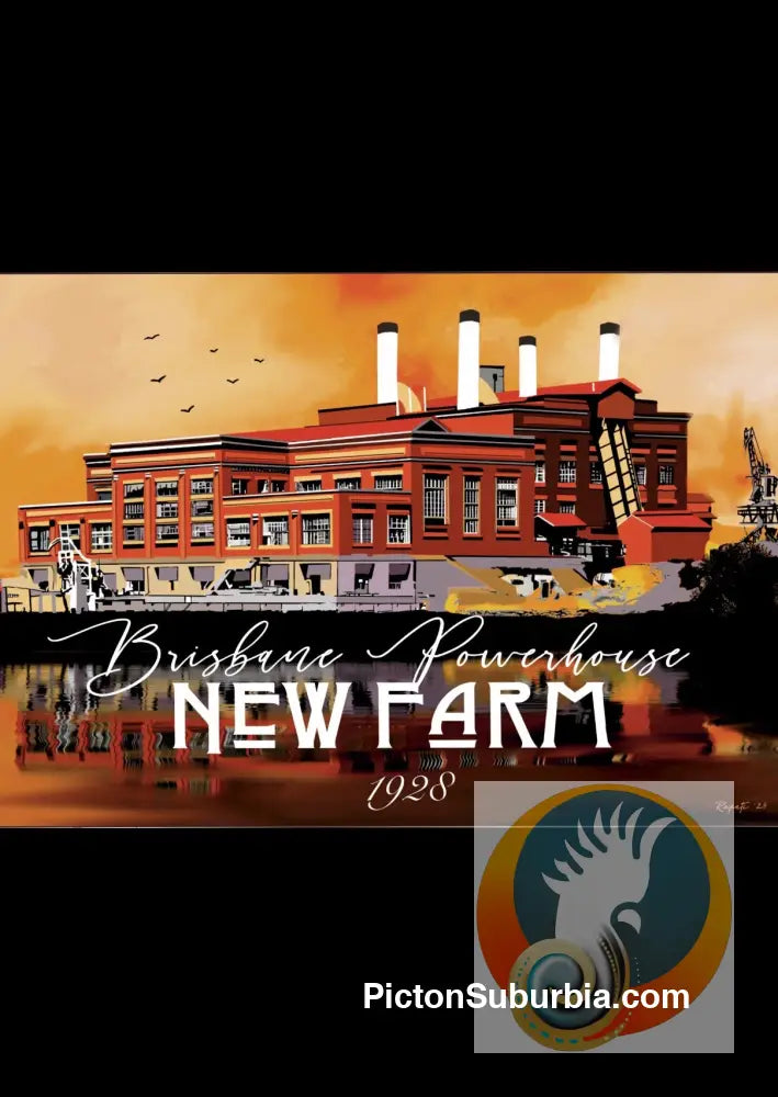 New Farm: Brisbane Powerhouse 1928 - Art print - Art Print