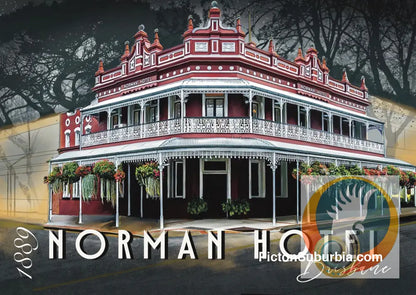 Woolloongabba: Norman Hotel 1884 Art print - A3 - Art Print