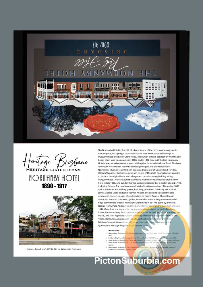 Normanby Hotel: Red Hill - Greeting Card Pack / Set of 5 - Physical good