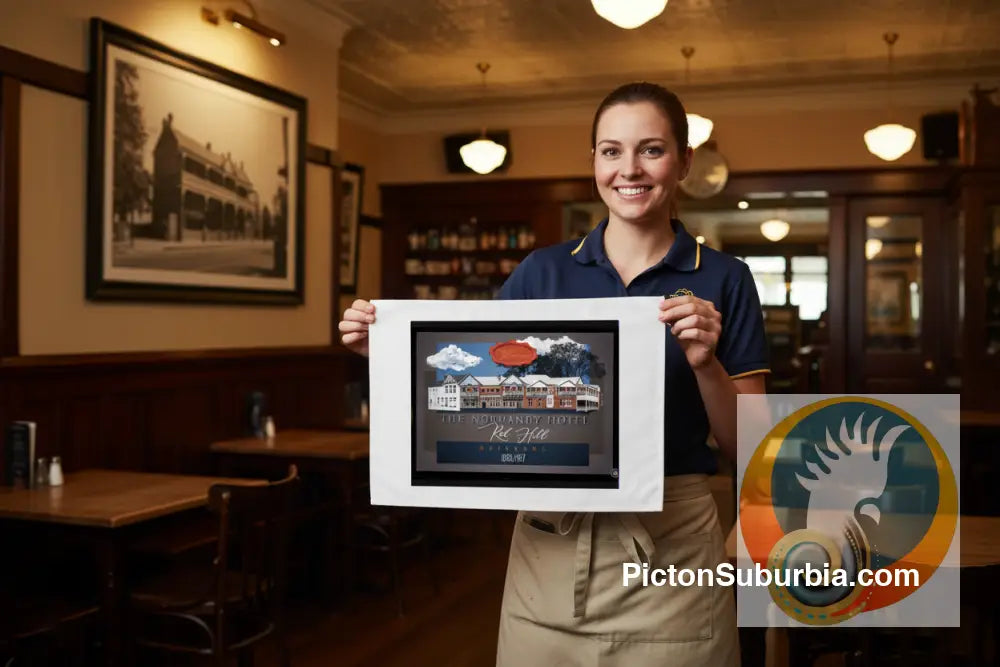 Normanby Hotel: Red Hill - Tea Towel - Tea Towel