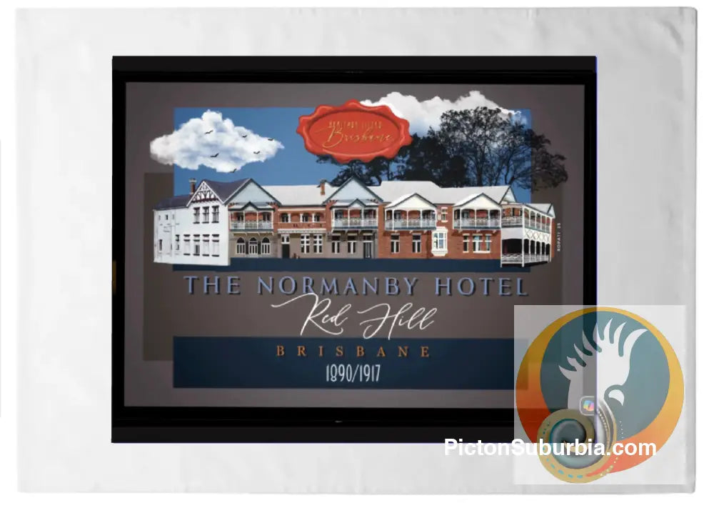 Normanby Hotel: Red Hill - Tea Towel - Tea Towel