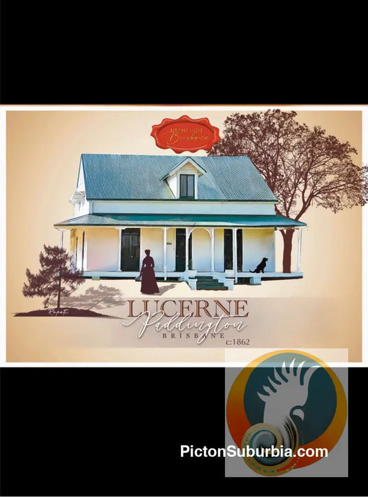 Paddington Heritage Listed: Lucerne c1862 - Coloured Art print - Physical good