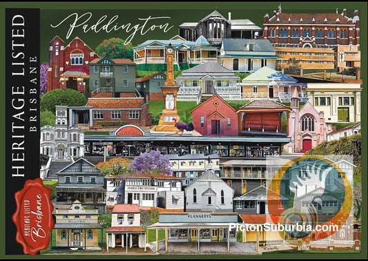 Paddington Heritage Listed Postcard / Set of 5/ A6 or A5 / Postcard