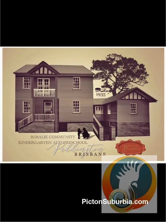 Paddington Heritage Listed: Rosalie Kindergarten & Pre School- Sepia print - Art Print