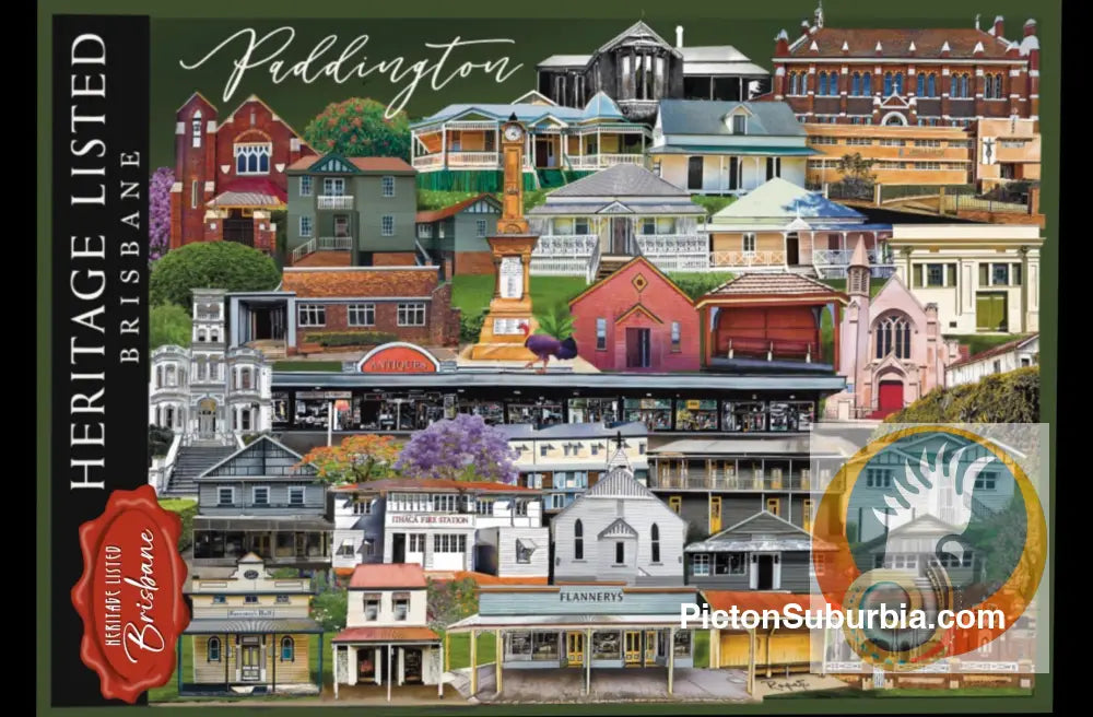 Paddington Suburb: Greeting card Pack / Set of 5 - greeting Card