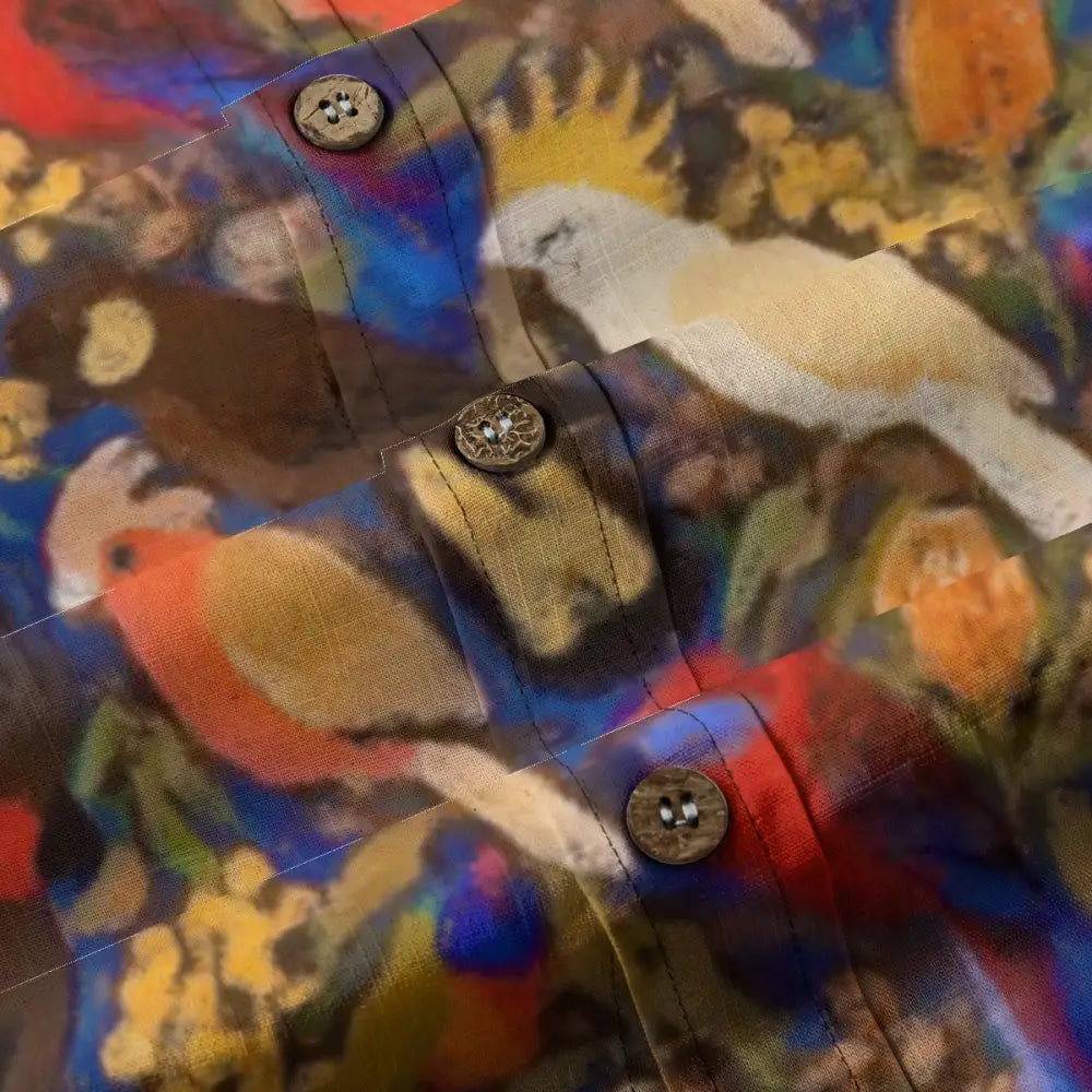All-Over Print Men’s Breathable Shirt|140GSM Slub Cotton