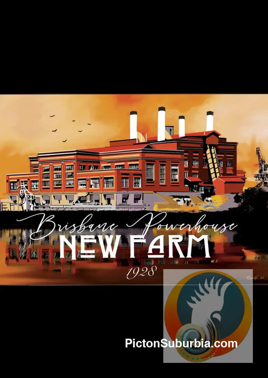 New Farm: Brisbane Powerhouse 1928 - Art print - Art Print