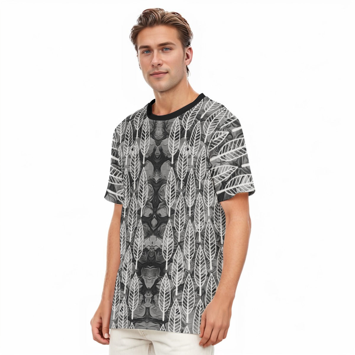 “Dark Forest” All-Over Print Men's O-Neck T-Shirt | 190GSM Cotton
