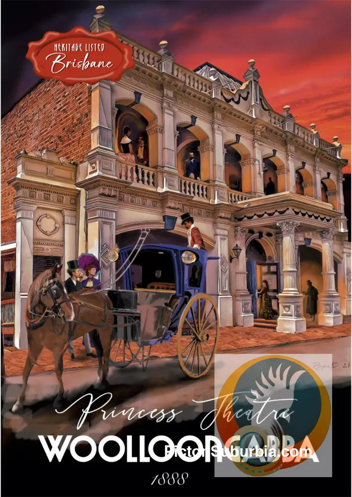 Princess Theatre Postcard: (A6 Standard or A5 Larger Card / Set of 5) - A6 Standard - Postcard