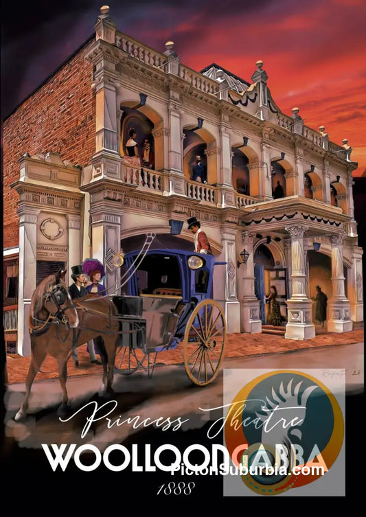 Woolloongabba: Princess Theatre 1885 Art print - A3 - Art Print