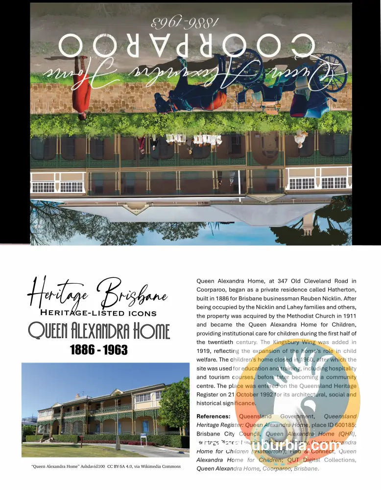 Queen Alexandra House: Coorparoo - Greeting card Pack / Set of 5 (Copy) - greeting Card