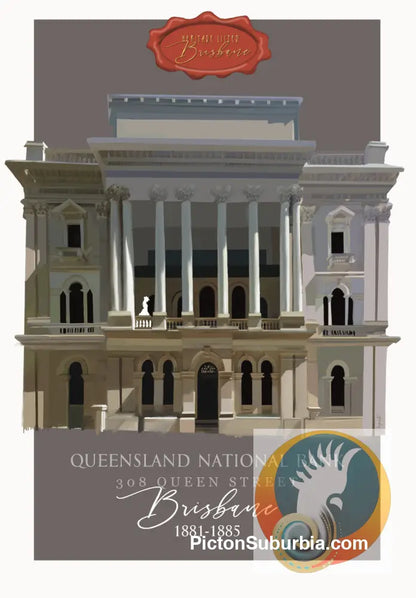 Queensland National Bank: Brisbane CBD - Greeting card Pack / Set of 5 - greeting Card