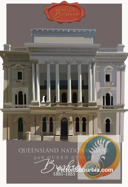 Queensland National Bank: Brisbane CBD -Tote - Black - ToteBag