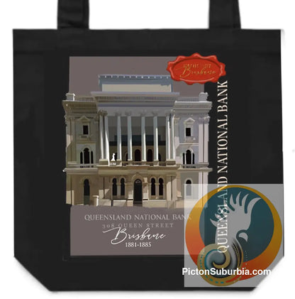 Queensland National Bank: Brisbane CBD -Tote - Black - ToteBag