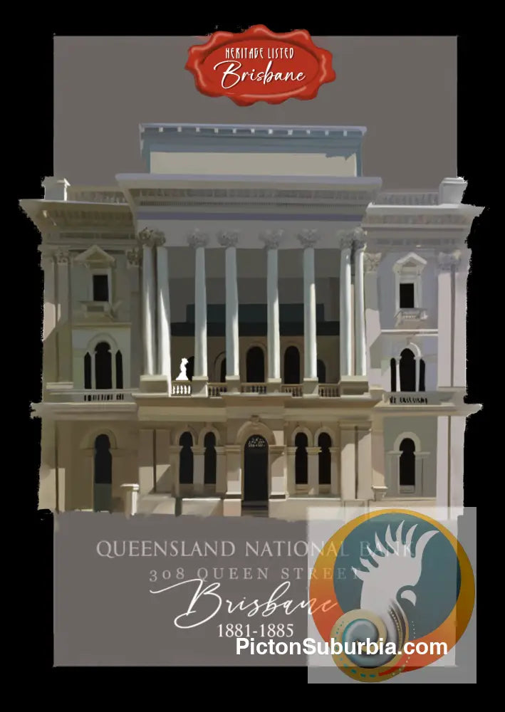 Queensland National Bank - Postcard: (A6 Standard or A5 Larger Card / Set of 5) - A6 Standard - Postcard