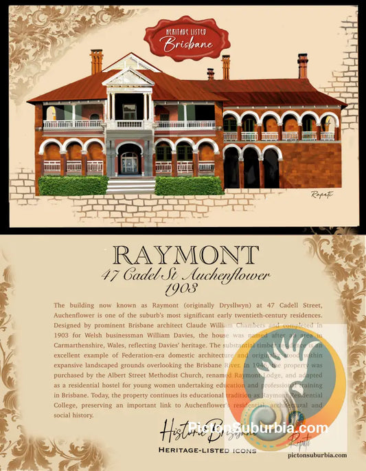 RAYMONT College Auchenflower - Greeting card Pack / Set of 5 - greeting Card