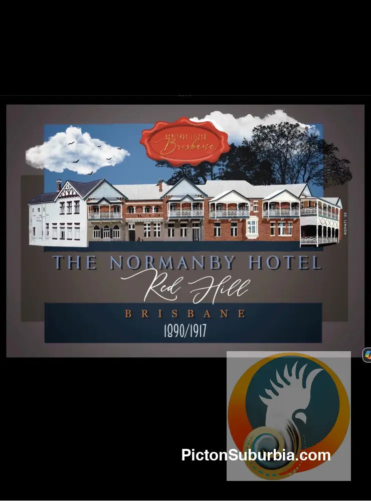 Red Hill: Normanby Hotel Art print. - Art Print