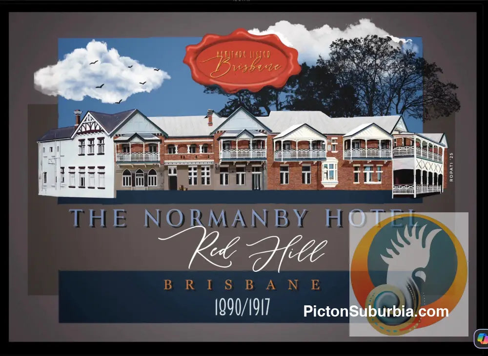 Red Hill: Normanby Hotel Art print. - A3 - Art Print