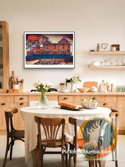 Woolloongabba: Redbrick Hotel 1889 - Art print - Art Print