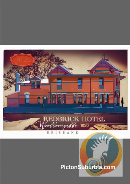 Woolloongabba: Redbrick Hotel 1889 - Art print - Art Print