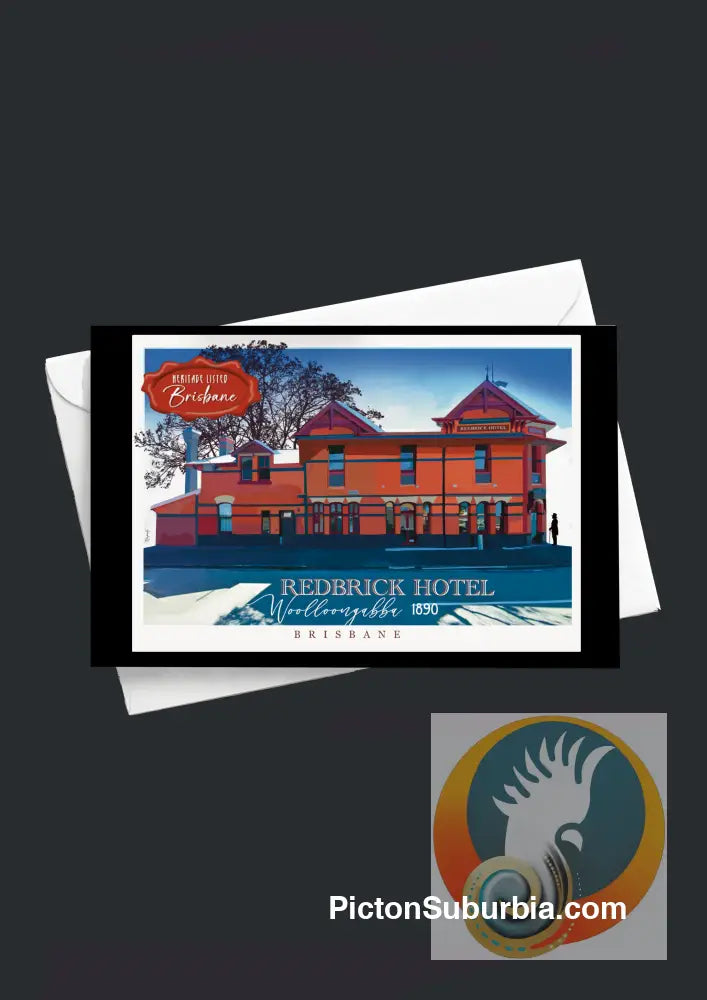 Redbrick Hotel Greeting Card Pack / Set of 5 - greeting Card