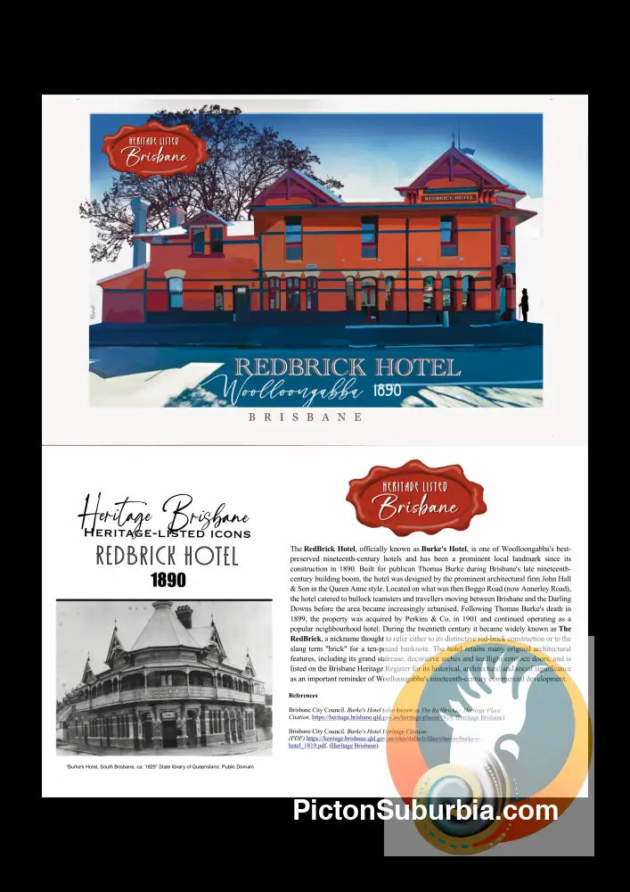 Redbrick Hotel Greeting Card Pack / Set of 5 - greeting Card