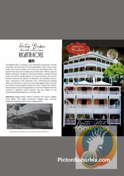 Regatta Hotel: Toowong - Greeting Card Pack / Set of 5 - greeting Card