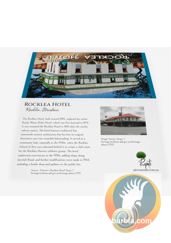 Rocklea Hotel: Rocklea - Greeting Card Pack / Set of 5 - greeting Card
