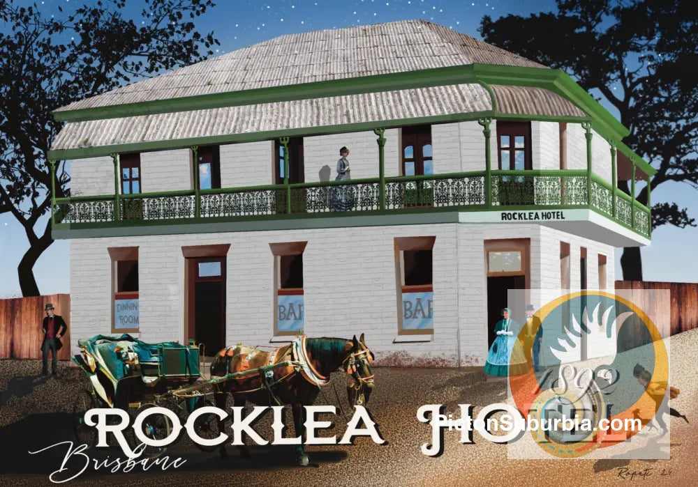Rocklea Hotel: Rocklea - Greeting Card Pack / Set of 5 - greeting Card