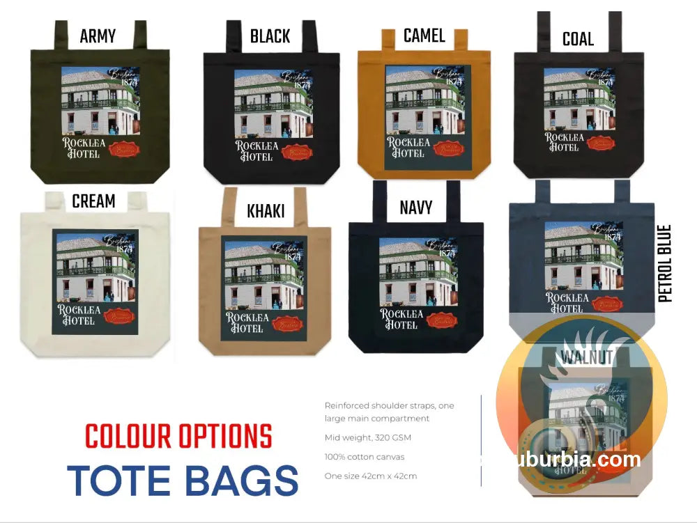 Rocklea Hotel: Rocklea - Tote - Cream - ToteBag