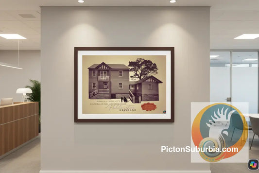 Paddington Heritage Listed: Rosalie Kindergarten & Pre School- Sepia print - Art Print