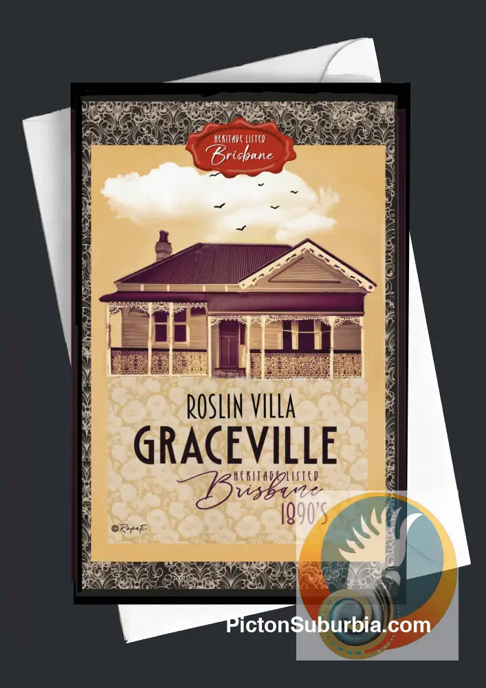 Roslin Villa: Graceville Greeting card Pack / Set of 5 - greeting Card