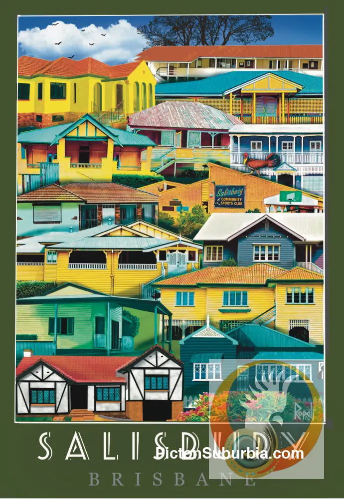 Salisbury: Suburb Art print - A4 - Physical good