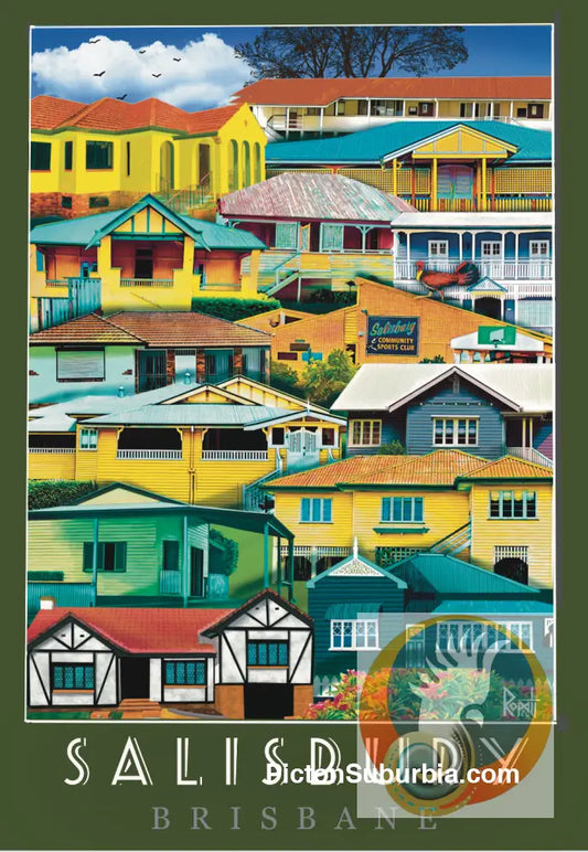 Salisbury: Suburb Art print - A4 - Physical good