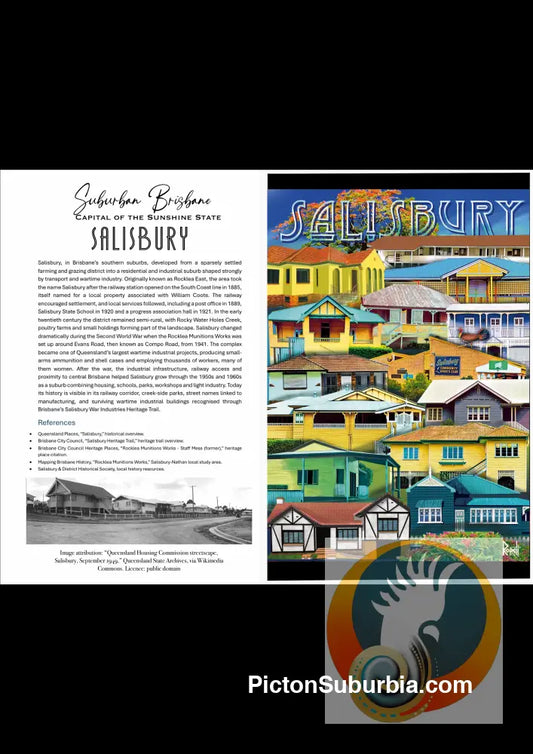 Salisbury Suburb - Greeting card Pack / Set of 5 - greeting Card