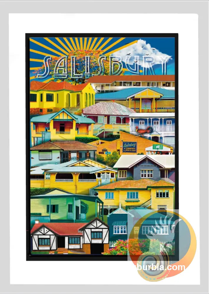 Salisbury Suburb - Tea Towel - Tea Towel
