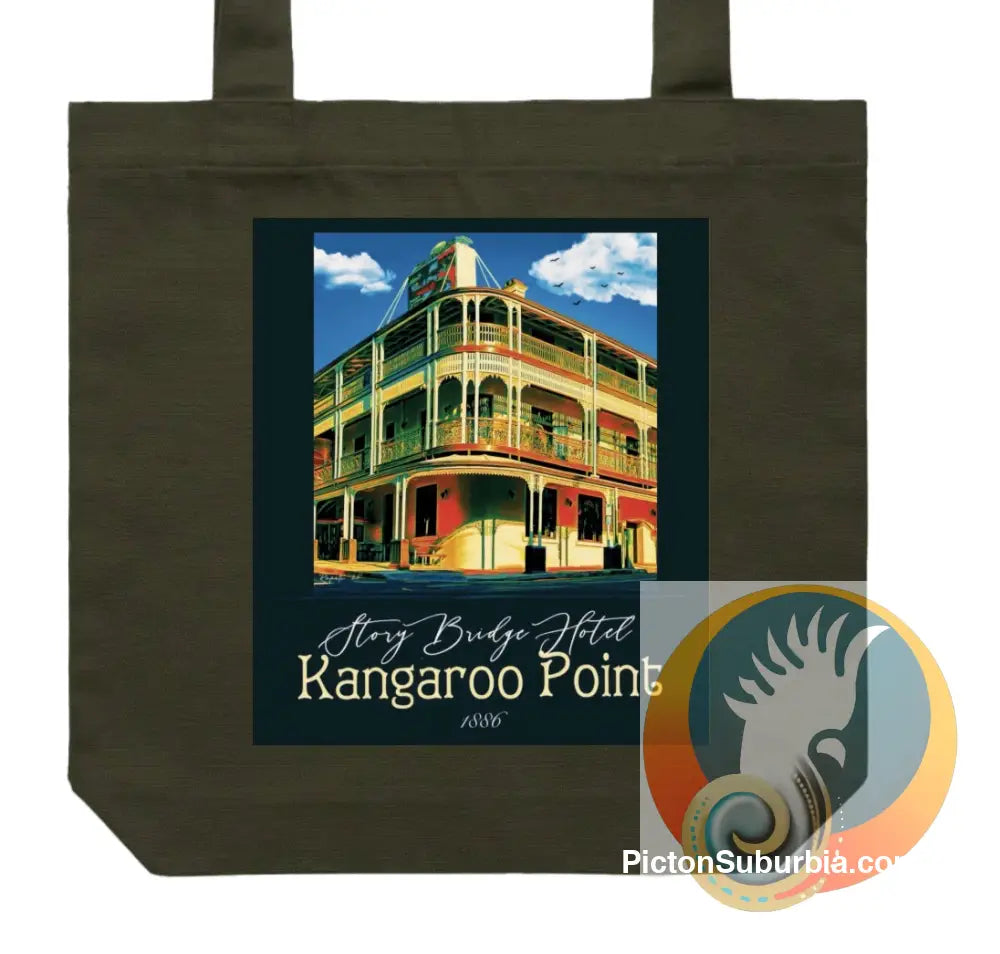 Story Bridge Hotel Tote - Army - ToteBag