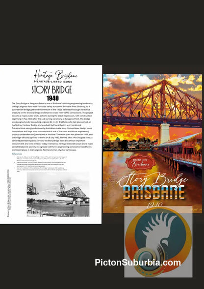 Story Bridge: Kangaroo Point - Greeting Card Pack / Set of 5 - Physical good