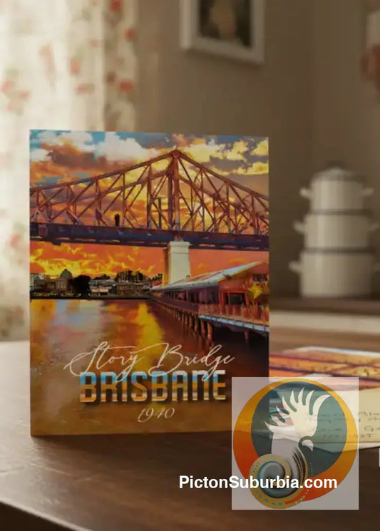 Story Bridge: Kangaroo Point - Postcard Pack/ Set of 5 / A6 or A5 - Physical good