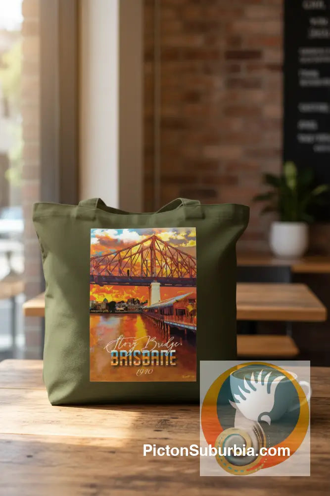Story Bridge: Kangaroo Point - Tote - ToteBag