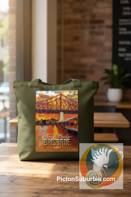 Story Bridge: Kangaroo Point - Tote - ToteBag