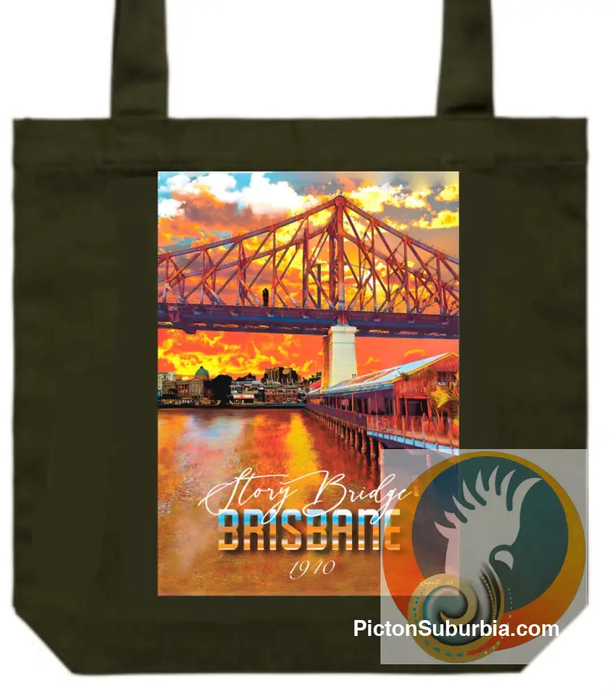 Story Bridge: Kangaroo Point - Tote - ToteBag