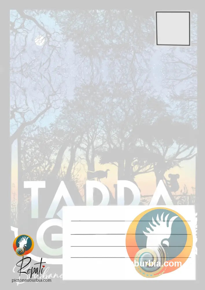 Tarragindi “Dusk” Postcard / Set of 5/ A6 or A5 / Postcard