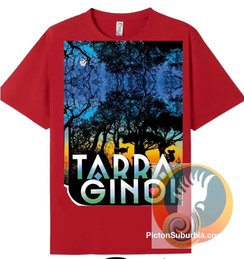 Tarragindi: Dusk Tee - S / Red