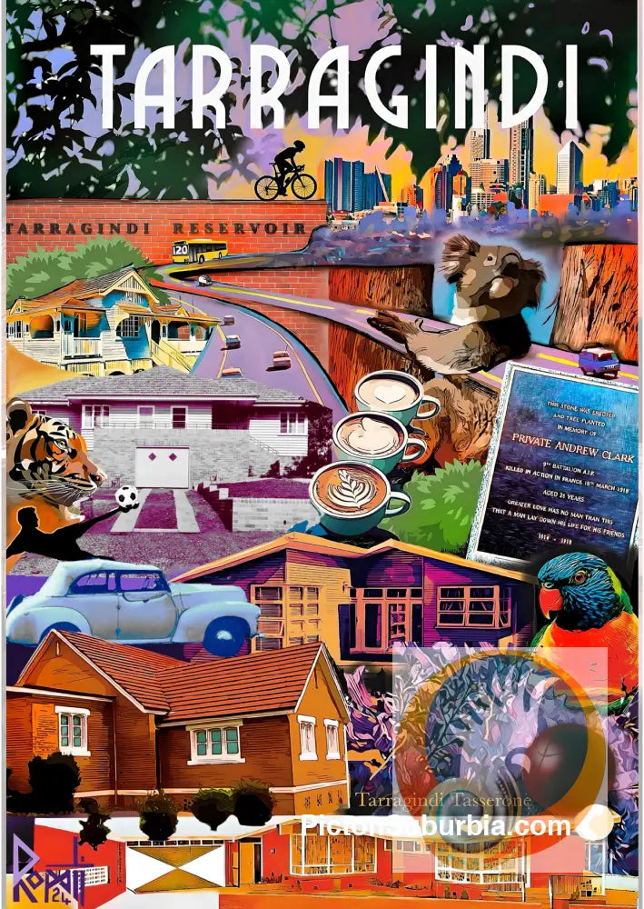 Tarragindi Suburb Postcard / Set of 5/ A6 or A5 / A6 Standard - Postcard
